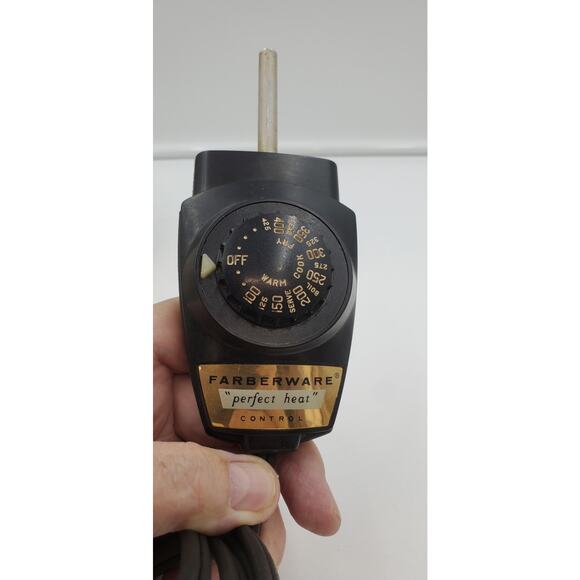 Vtg FABERWARE SS Electric Fry Pan, Aluminum Clad, 310-A / 12” PRE-OWNED - Picture 7 of 7